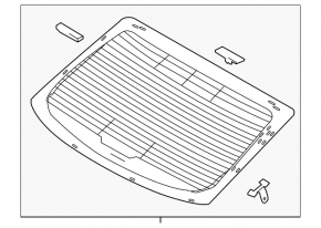 Rear window for Hyundai Elantra AD 17-20