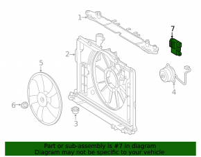 Toyota C-HR 18-23 Cooling Fan Computer
