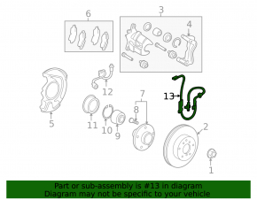 Front right ABS sensor for Toyota Venza 2015