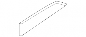 Front left door molding for Audi S5 17-25 chrome