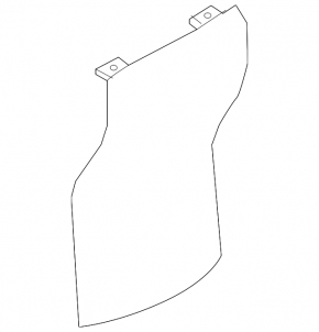 Nissan Leaf 18-19 rear center console trim, black