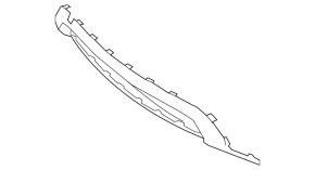 Lower front bumper trim Mercedes W166 GLE 16-19