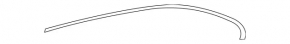 Upper rear right door molding for Mercedes A-class V177 19-22, gloss black