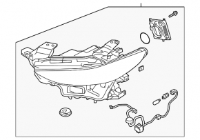Mazda 3 19-23 LED Left Front Headlight Assembly