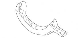 Trunk lid hinge trim left Mazda 3 19- 4d Japan built