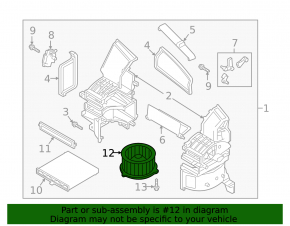 Mazda CX-3 16-21 heater fan motor