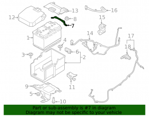 Battery mount Ford Escape MK3 13-19 type 2