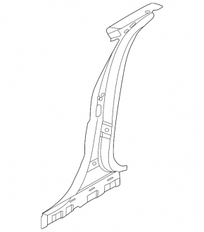Body pillar central left Ford Mustang Mach-E 21-23 red D4, on the body