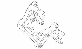Red rear left caliper bracket for Ford Mustang Mach-E 21-25