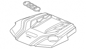 Audi A6 C8 19-20 3.0T MHEV Engine Cover