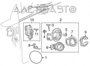 Chevrolet Volt 14-15 charging socket