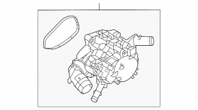 Thermostat housing assembly Hyundai Elantra 21-23 2.0 plastic