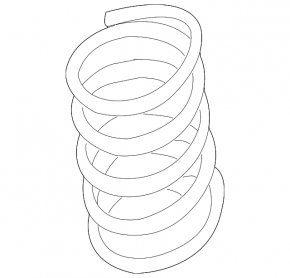 Front left spring for Toyota Highlander 2010 hybrid