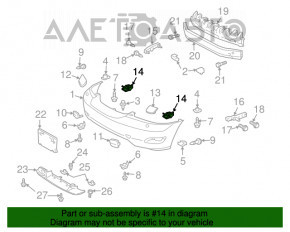 Clip for mounting headlight lower left Lexus RX300 RX330 RX350 RX400h 04-09