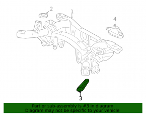 Right subframe lug for Toyota Rav4 13-18