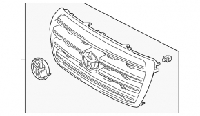Toyota Land Cruiser 2015 grille