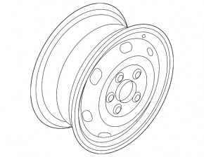 Wheel disk R17 VW Passat b8 16-19 USA SE curb