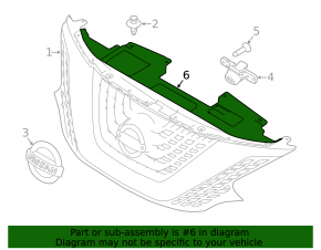 Nissan Murano z52 15-24 TV trim panel