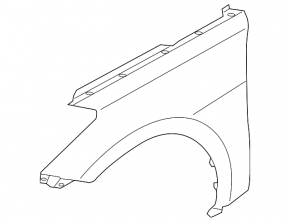 Front left fender Hyundai Azera 12-17