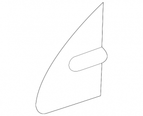 Triangle door plug outer front right Lexus ES250 ES300h ES350 19-26