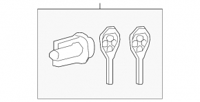 Toyota Rav4 13-18 3-button key
