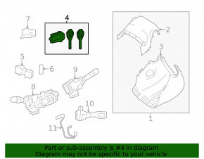 Toyota Rav4 13-18 3-button key