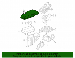 Toyota Camry v30 underhood fuse box cover