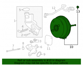 Vacuum Booster GMC Terrain 18-
