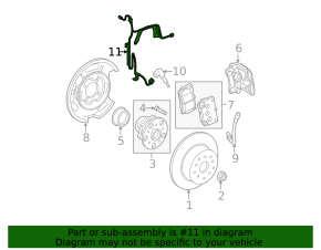 Rear right ABS sensor wire for Lexus IS250 IS300 IS350 06-14