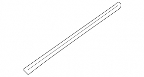 Lower front left door trim Subaru Forester 14-18 SJ black structure