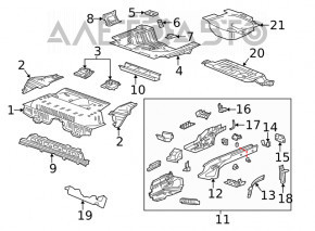 Trunk trough trim Buick Encore 13-16