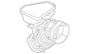 Air duct with resonator Mitsubishi Outlander 22-25 2.5
