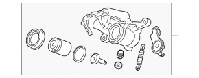 Rear right caliper Buick Encore 13-17