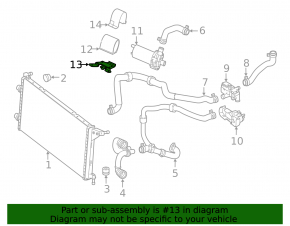Auxiliary Cooling Pump Bracket Mercedes GLS-class X166 13-19 Assembled
