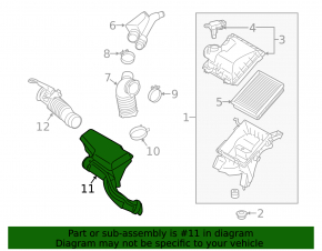 Air intake Lexus CT200h 14-17