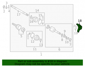 Nissan Leaf 13-17 Outboard Bearing Bracket