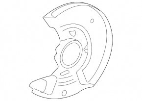 Front left brake disc cover for Toyota Prius 2009-2010