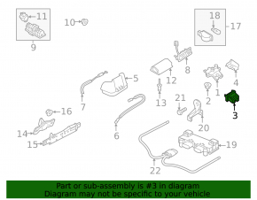 Audi A6 C7 12-18 black trunk lid lock trim