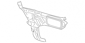 Left rear bumper mount for Audi Q7 4L 10-15