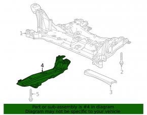 Front subframe reinforcement left Honda Civic XI FE/FL 22-