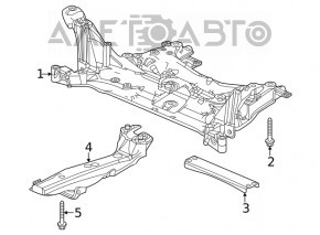 Front subframe reinforcement left Honda Civic XI FE/FL 22-