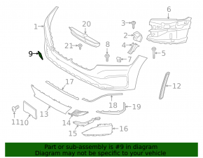 BMW 7 Series G11 G12 16-22 Front Bumper Tow Hook Cap Without M Type, Bumper Cover & Trim