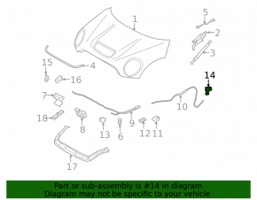 Mini Cooper Countryman R60 10-16 Hood Release Handle