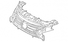 Radiator grill grill Lexus ES300h ES350 16-18 rest