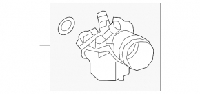 VW Jetta 19-21 air duct from 1.4T filter