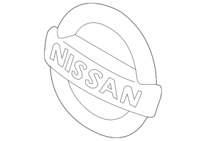 Nissan Rogue 14-16 front grille emblem for camera