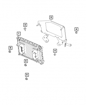 ECU block engine computer Chrysler Pacifica 17- 3.6