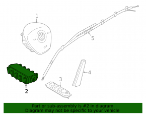 BMW X2 F39 18-23 passenger airbag in the dashboard