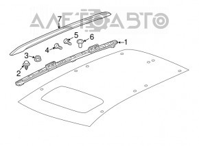 Roof rails 2pcs Acura MDX 14-20