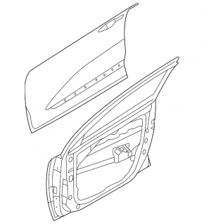 Door assembly front left Kia Niro 17-22